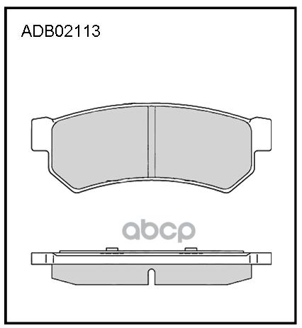 Колодки тормозные задние Chevrolet Lacetti (J200) 05-12 ALLIED NIPPON арт. adb02113