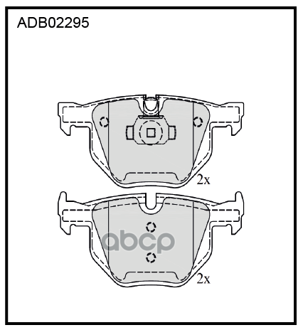 Колодки тормозные задние BMW 5 (E60) 01-10 / BMW 6 (E63) 03-10 ALLIED NIPPON арт. adb02295