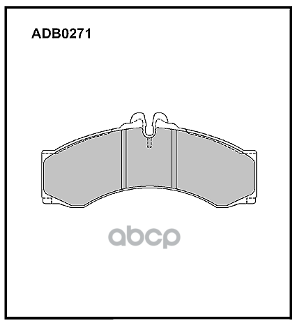 Колодки тормозные передние VW Tiguan 07-18 / Mercedes-Benz Sprinter 95->  Vito 97-03 ALLIED NIPPON арт. adb0271