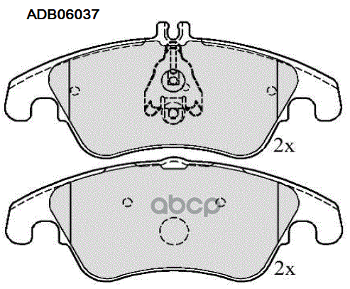 Комплект Тормозных Колодок, Дисковый Тормоз ALLIED NIPPON арт. ADB06037