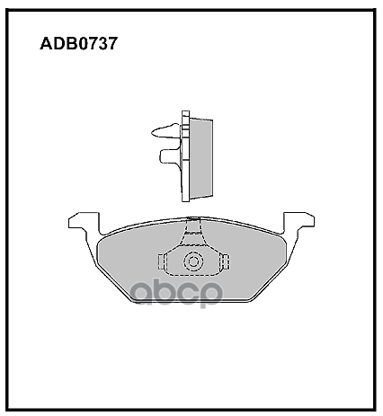 Колодки тормозные передние VW Golf IV  V  VI  Jetta III  IV  Polo IV  Caddy / Skoda Fabia I  Fabia I ALLIED NIPPON арт. adb0737