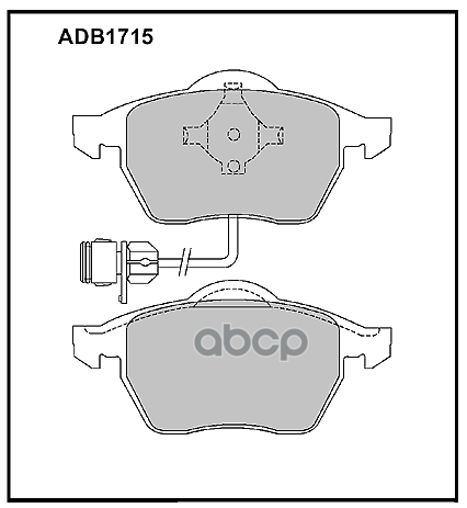 Колодки тормозные передние VW Passat B5.5 00-05 / Audi 100 90-94  Audi A4 B5 94-01  Audi A6 C4 94-97 ALLIED NIPPON арт. adb1715