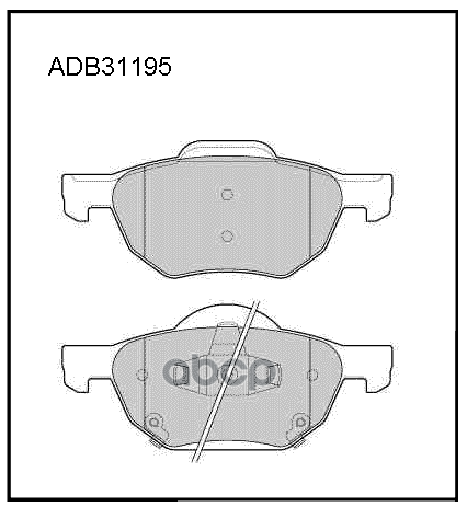 Колодки тормозные передние Honda Accord VII 03-12 ALLIED NIPPON арт. adb31195