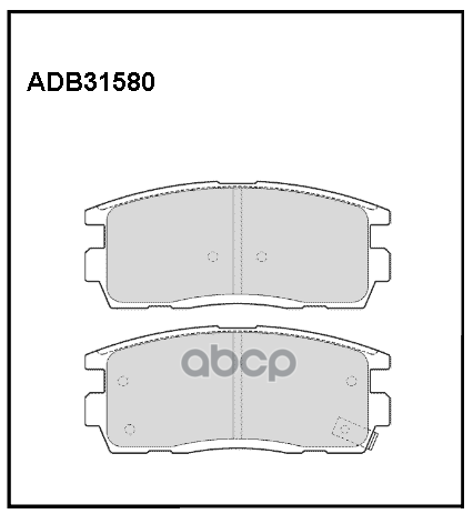 Колодки тормозные задние Opel Antara A 06-15 / Chevrolet Captiva 06-18 ALLIED NIPPON арт. adb31580