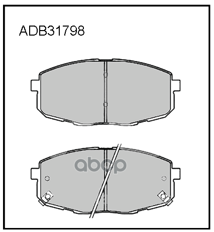 Колодки тормозные передние Kia Soul I  II  III 19->  Cerato 09-13 / Hyundai Elantra IV 05-11 ALLIED NIPPON арт. adb31798