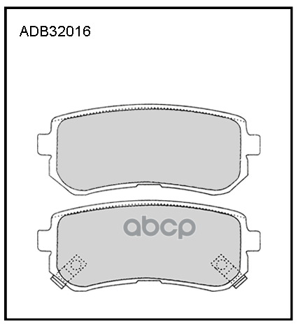 Колодки тормозные задние Kia Sportage III (SL) 10->  IV (QL) 15->  Rio II 05-> / Hyundai Accent III ALLIED NIPPON арт. adb32016