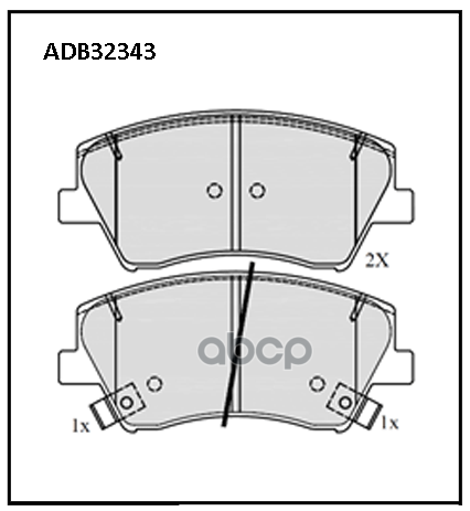 Колодки тормозные передние Hyundai Elantra VI  (AD) 15-> ALLIED NIPPON арт. adb32343