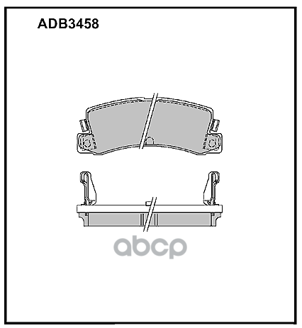 Колодки тормозные задние Toyota Camry (V1  V2  V3)  Corolla  Mark II 88-96 / Lexus ES  RX 98-03 ALLIED NIPPON арт. adb3458