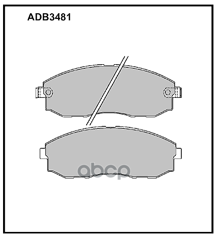 Колодки тормозные передние Hyundai H-1  Starex 97-07  Porter  94-04  H100 04-> ALLIED NIPPON арт. adb3481