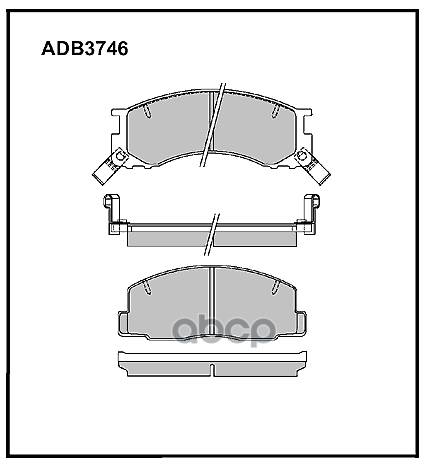 Колодки Передние Toyota Previa Allied Nippon Adb 3746 ALLIED NIPPON арт. ADB 3746