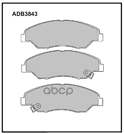 Колодки тормозные передние Kia Sportage SUV (K00) 94-03 ALLIED NIPPON арт. adb3843