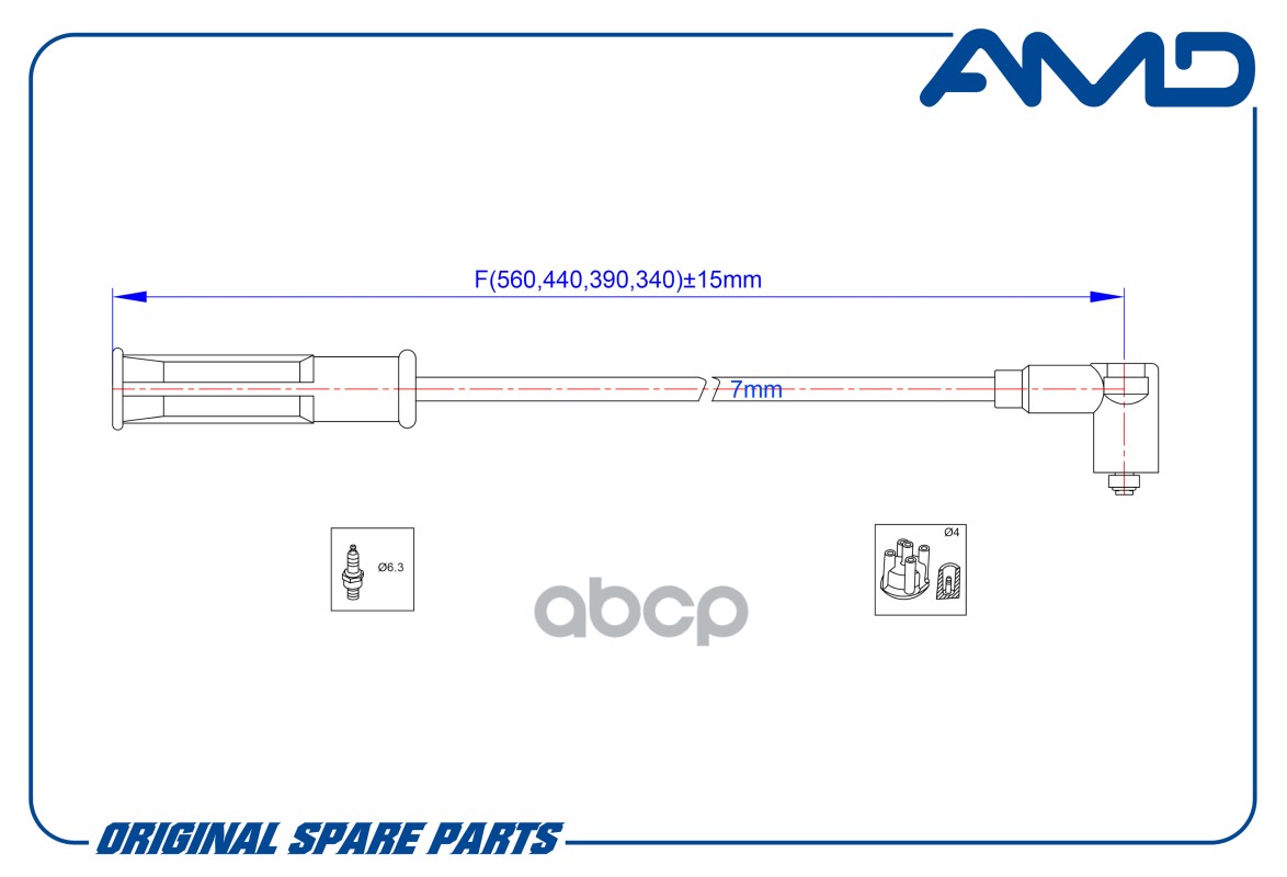 Провода вв AMDCL187 AMD арт. AMDCL187