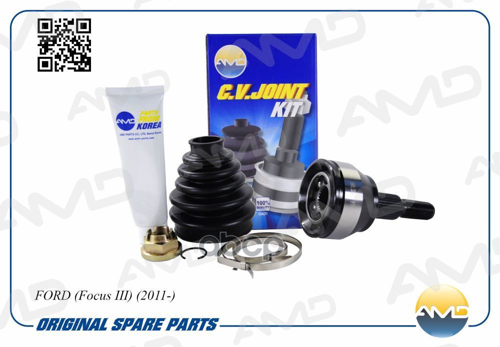 ШРУС наружный (T27/T24) без кольца ABS FORD Focus III, 2011- AMDSH143 AMD арт. AMDSH143