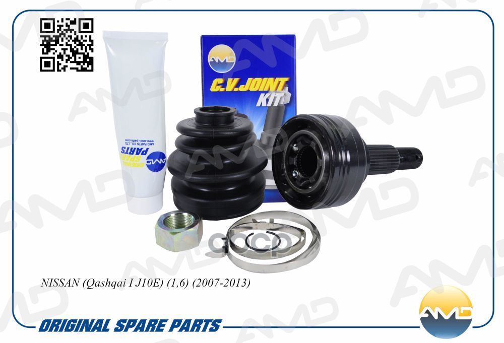ШРУС наружный (T29/T33) без кольца ABS NISSAN Qashqai I J10E, 1,6, 2007-2013 AMDSH223 AMD арт. AMDSH223