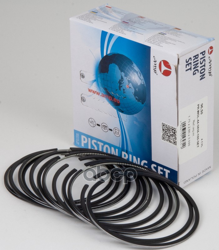 Кольца Поршневые 96,5 Двс 405, 409 Amp AMP арт. PRWOL445656100SET