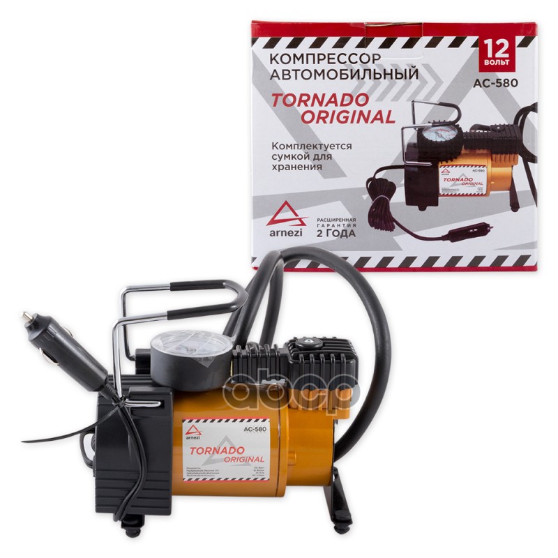 Компрессор Автомобильный Arnezi 10 Бар, 30 Л/Мин, 110 Вт, Ac580 Original ARNEZI арт. AC580 ORIGINAL