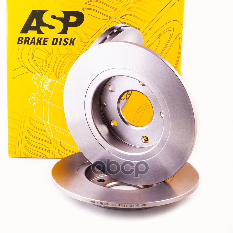 Диск тормозной  Mazda 3 (BM) (2013- 2016) задний D=265 ASP арт. 350202