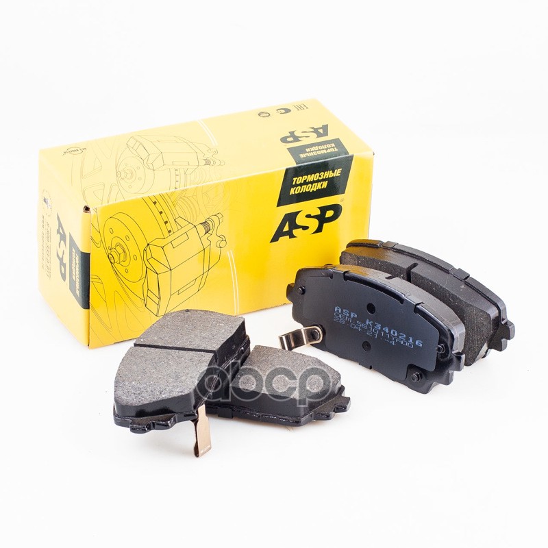 Колодки тормозные передние KIA Picanto II 2011-> ASP арт. k340216