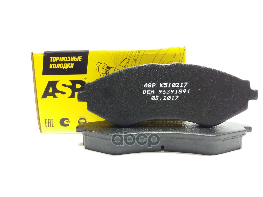 Колодки Передние Chevrolet Lacetti 04-> Asp K510217 ASP арт. K510217