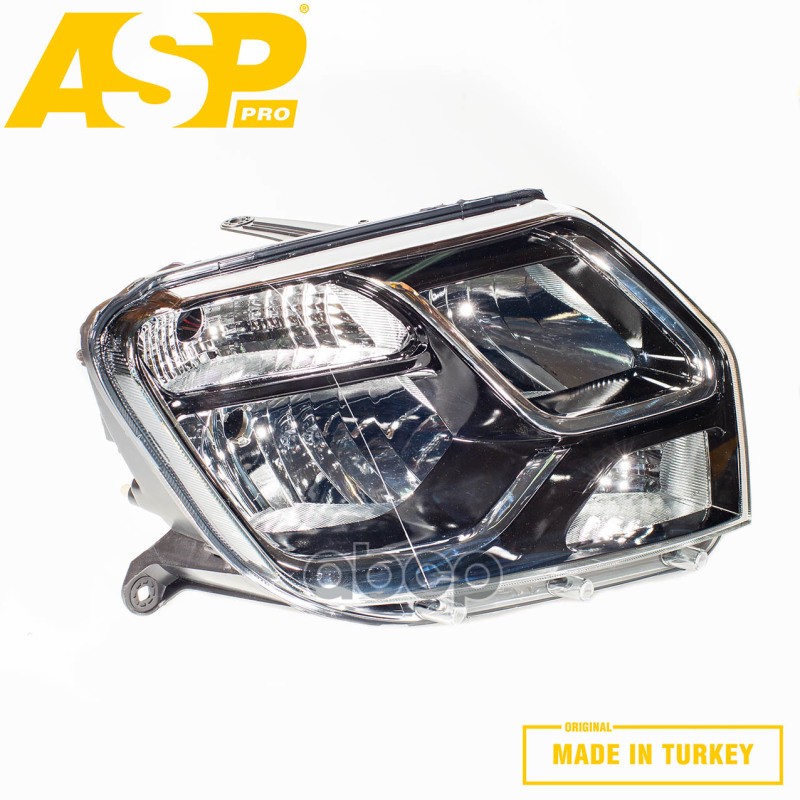Фара передняя RENAULT DUSTER (2013-2018) правая черный отражатель ручная регулировка ASP арт. lf7020