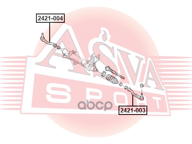 Наконечник Рулевой 2421-004 ASVA арт. 2421-004