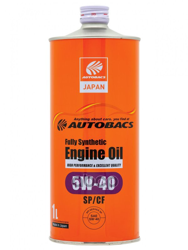 AUTOBACS Масло моторное AUTOBACS ENGINE OIL 5W-40 SP/CF 1л A00032241