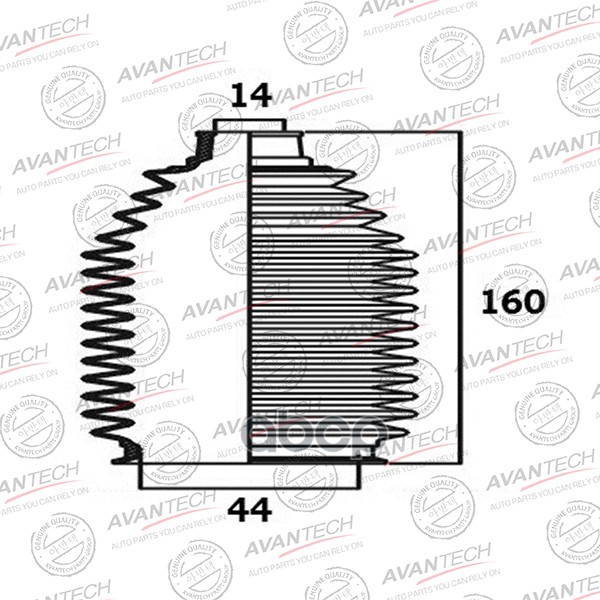 Пыльник Рулевой Системы AVANTECH арт. BS0101