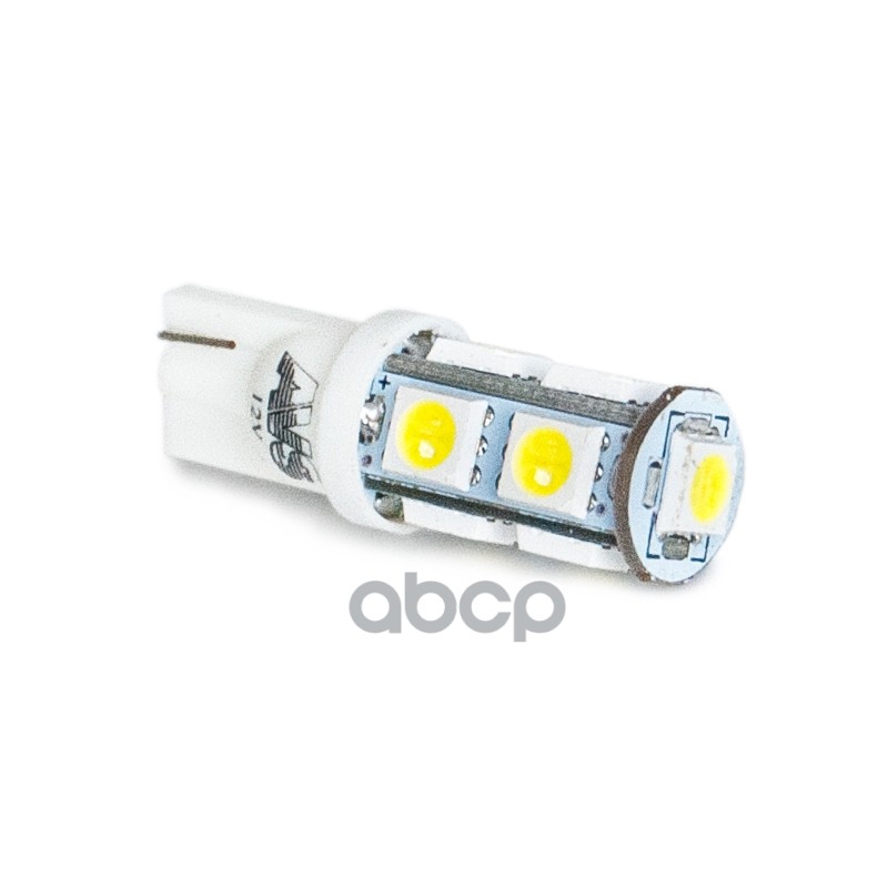 Лампа Светодиодная T028 T10 (W2,1X9,5D) 9Smd 5050 3Chip W5w, Кт.2 Шт. Бл. (Белый) Avs A80606s AVS арт. A80606S