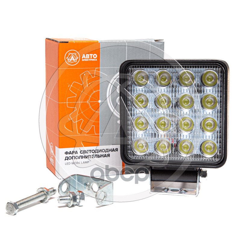 Фара Доп-Ая Квадратная, Рассеивмый Свет, 16 Диодов,48W, (110Х55х140) 12/24V Avtoelectrica Ae48s-16Led-55Pc AVTOELECTRICA арт....