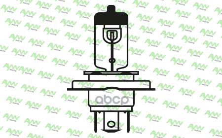 Лампа Галогеновая Hb2 9003 12V 60/55W P43t-38 Supe White AYWIparts арт. AW1910042W