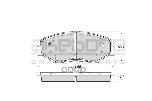 Колодки тормозные дисковые передние ПОДХОДЯТ ДЛЯ HONDA CR-V II, ELEMENT YH2 AN-663WK Akebono арт. AN-663WK