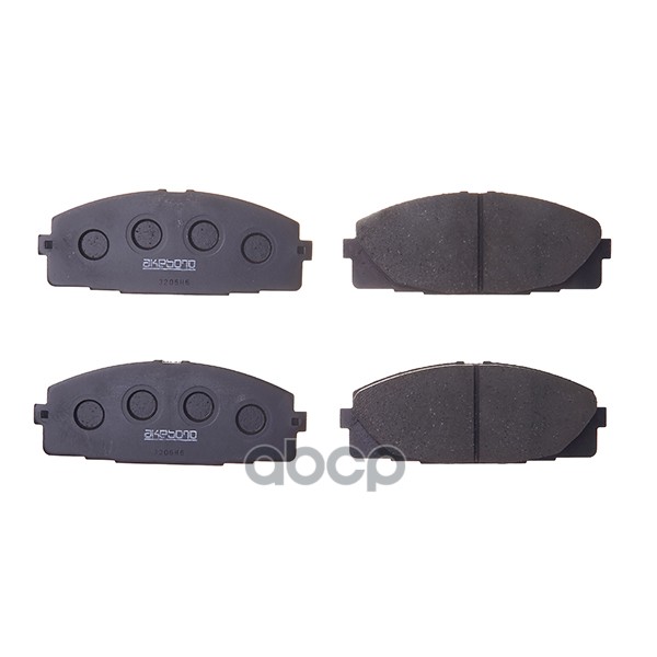 Колодки тормозные дисковые передние ПОДХОДЯТ ДЛЯ TOYOTA HIACE 04- AN-707K Akebono арт. AN-707K