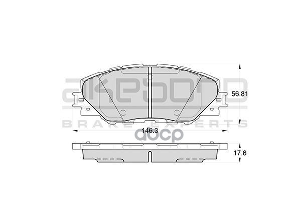 Колодки тормозные дисковые передние ПОДХОДЯТ ДЛЯ Toyota RAV4 05 AN-732K Akebono арт. AN-732K