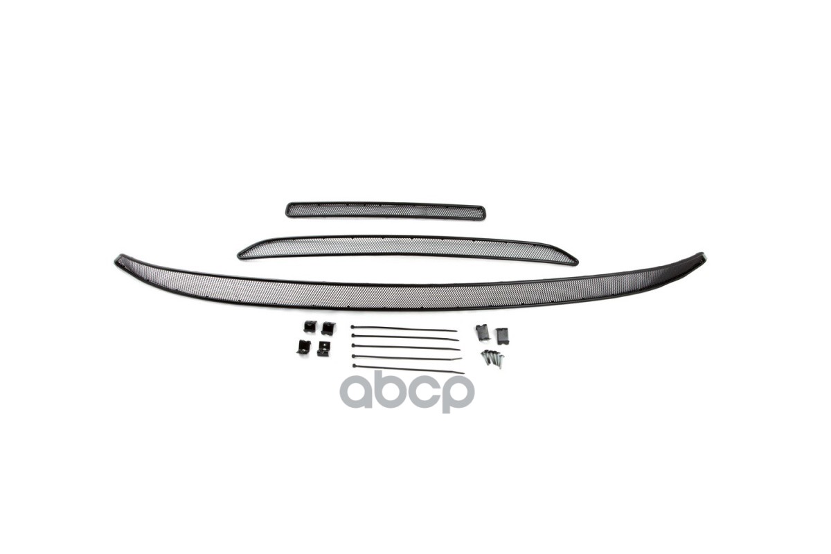 Сетка На Бампер Внешняя Для Mitsubishi Outlander 2015-2018, 3 Шт., Черн., 10 Мм / Митсубиси Аутлендер Arbori арт. 01-380715-101