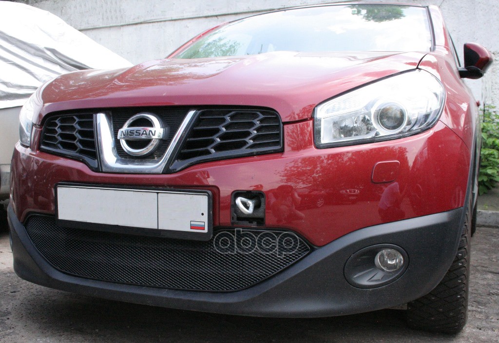 Сетка На Бампер Внешняя Для Nissan Qashqai 2011-2014, Черн., 15 Мм / Ниссан Кашкай Arbori арт. 01-390208-15B