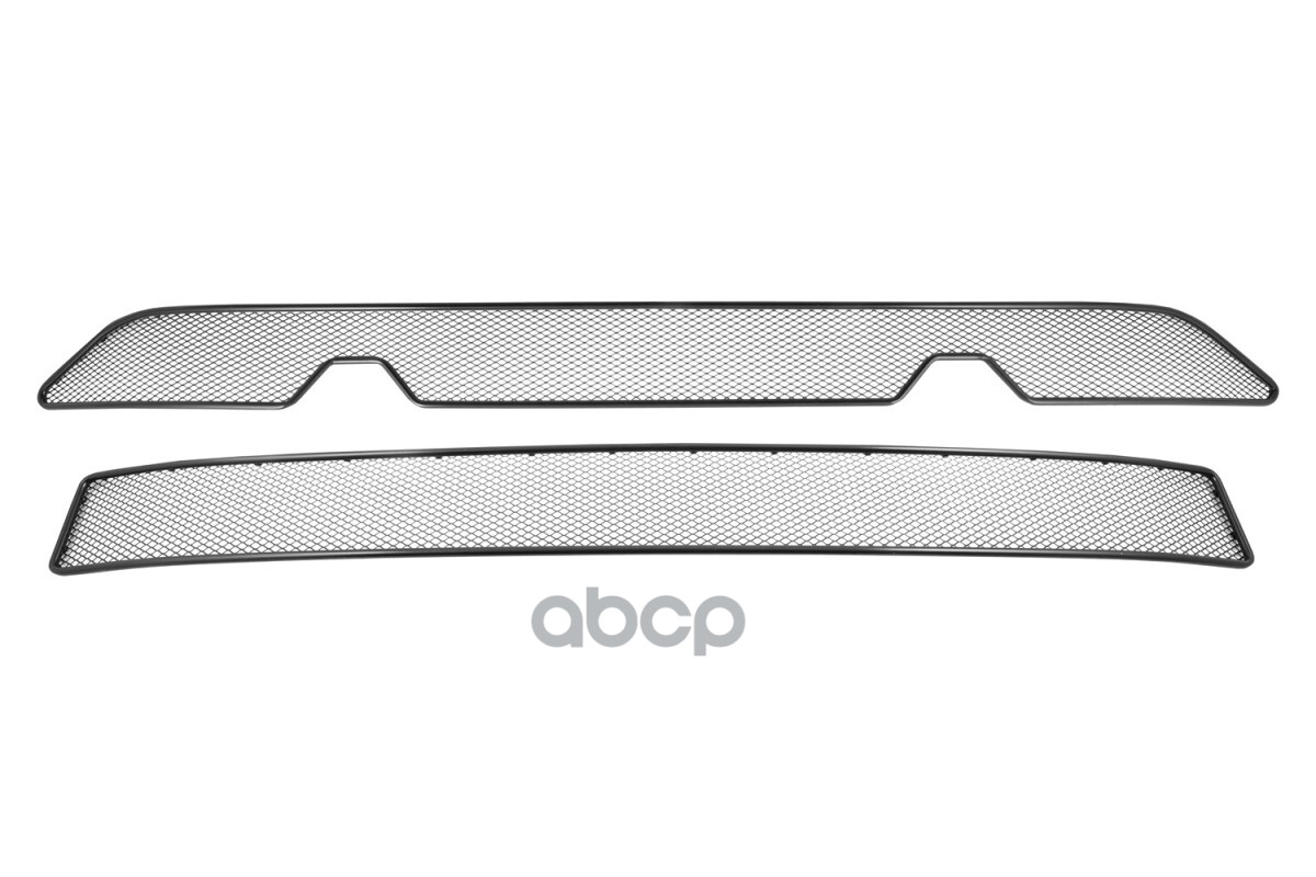 Сетка На Бампер Внешняя Для Vw Tiguan All-Space 2016-2020, 2 Шт., Черн., 10 Мм, Для Автомобилей С Передним Парктроником / Фол...