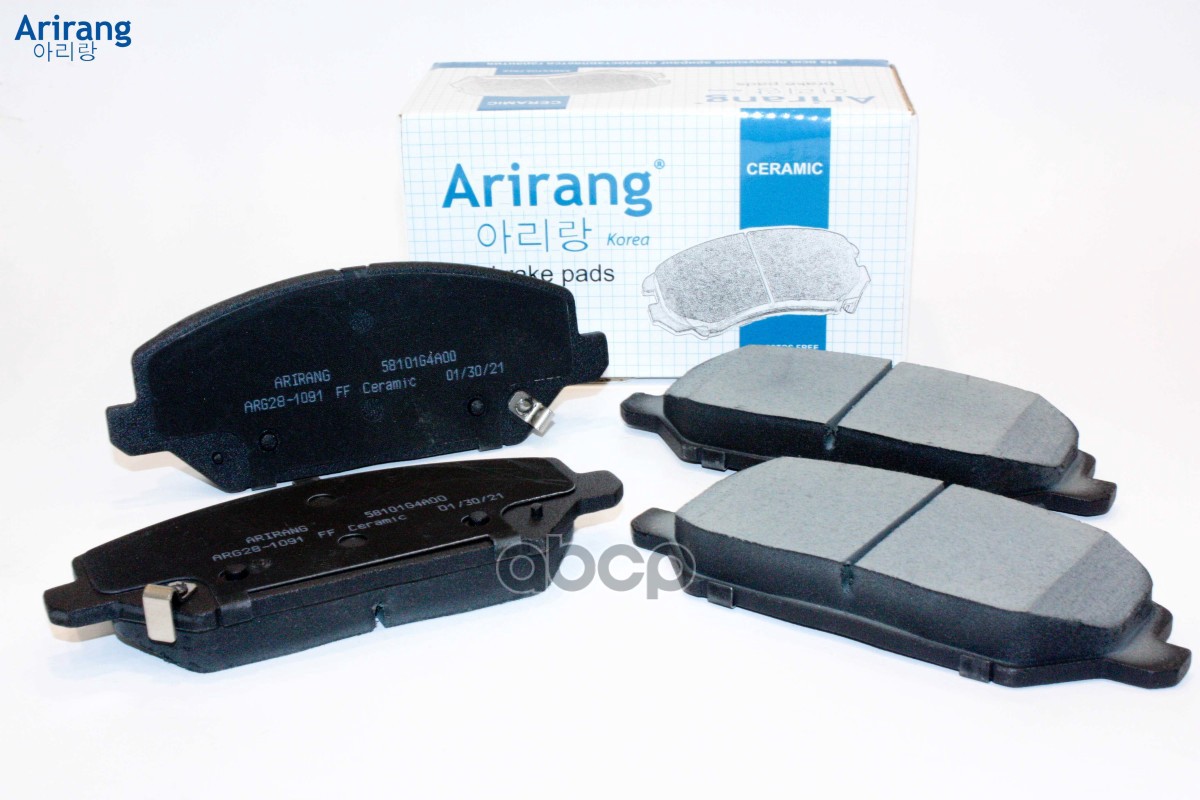 Колодки дискового тормоза передние R15 Hyundai (I30 16-), Kia (Cee'd 18-21) Arirang арт. ARG281091