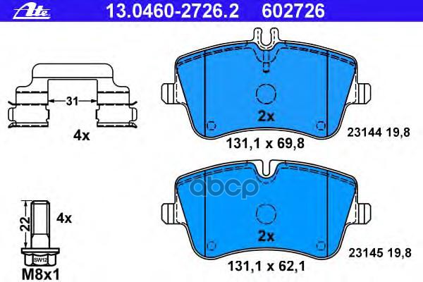 Колодки Тормозные Дисковые Передн, Mercedes-Benz: C-Class C 180/C 180 Kompressor/C 200 Cdi/C 200 Cdi/C 200 Cdi/C 200 Cgi Komp...
