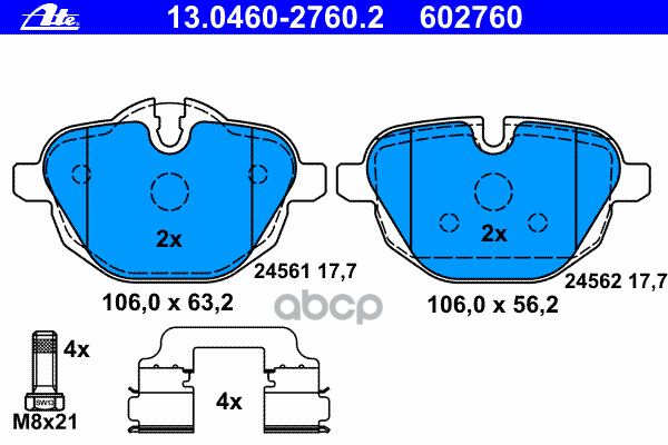 Колодки Тормозные Дисковые Задн, Bmw: X3 Sdrive 18D/Xdrive 20 D/Xdrive 20 I/Xdrive 28 I/Xdrive 30 D/Xdrive 35 D/Xdrive 35 I 1...