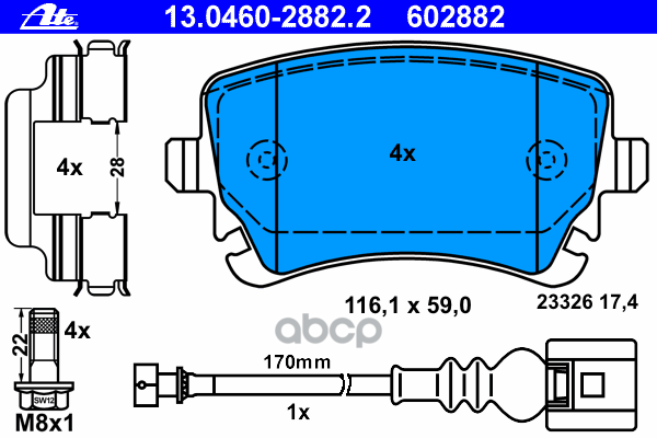 Колодки Тормозные Дисковые Задн, Vw: Multivan V 1.9 Tdi/2.0/2.0 Bitdi/2.0 Bitdi 4Motion/2.0 Tdi/2.0 Tdi 4Motion/2.0 Tsi/2.0 T...