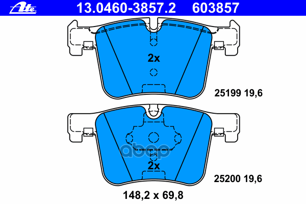 Колодки Тормозные Дисковые Передн, Bmw: 1 114 D/114 I/125 D/125 I 10-, 1 114 D/114 I/125 D/125 I 11-, 2 Купе 220 D/220 I 13-,...
