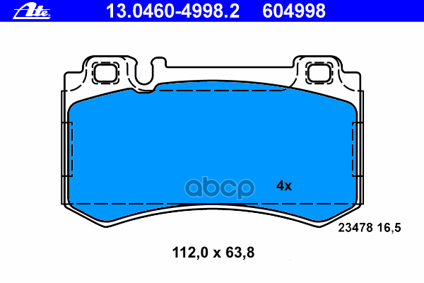 Колодки Тормозные Дисковые Задн, Mercedes-Benz: Cls Cls 55 Amg 04-10, E-Class E 55 Amg Kompressor 02-08, E-Class T-Model E 55...