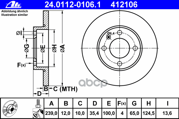 Диск Тормозной Передн, Audi: 80 1.3/1.5/1.6 72-78, 80 1.3/1.6/1.6 D/1.6 Gle/1.6 Td/1.8/1.9 Cd-5S/2.0/2.2 78-86, Coupe 1.6/1.8...