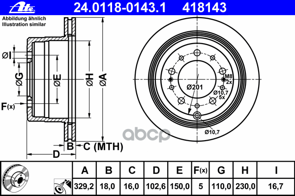 Диск Тормозной Задн, Lexus: Lx 470 98-08  Toyota: Land Cruiser 4.2 Tdi 4X4 84-, Land Cruiser 100 4.2 D/4.2 Td/4.2 Tdi 24V/4.7...
