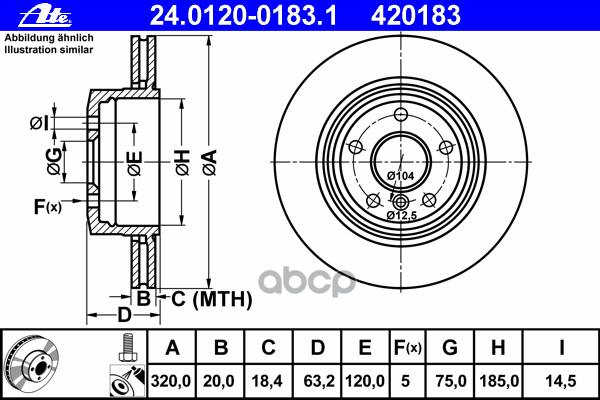 Диск Тормозной Задн, Bmw: 5 520 D/520 I/523 I/525 D/525 I/530 D/530 I 03-10, 5 Touring 520 D/520 I/523 I/525 D/525 I/530 D/53...