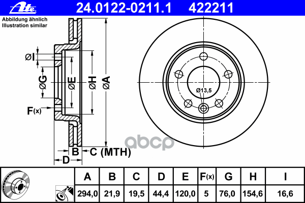 Диск Тормозной Задн, Vw: Multivan V 1.9 Tdi/2.0/2.0 Bitdi/2.0 Bitdi 4Motion/2.0 Tdi/2.0 Tdi 4Motion/2.0 Tsi/2.0 Tsi 4Motion/2...