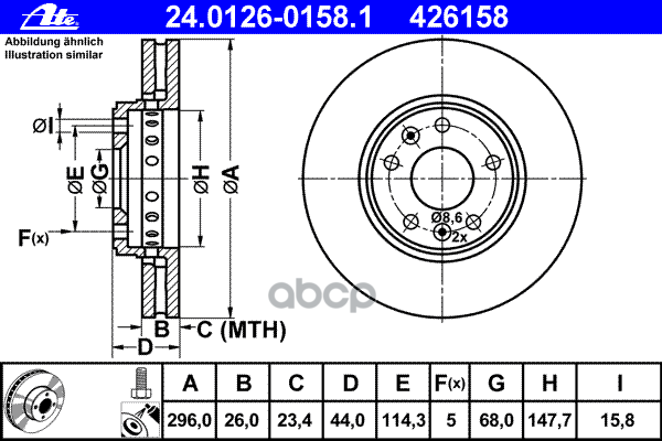 Диск Тормозной Передн, Renault: Grand Scenic Iii 1.2 Tce/1.2 Tce/1.4 16V/1.5 Dci/1.6 16V/1.6 16V Bifuel/1.6 Dci/1.9 Dci/2.0 1...