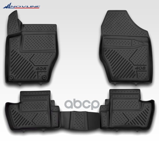 Коврики 3D В Салон Peugeot 408, 2012-> 4 Шт. (Полиуретан) Autofamily арт. CARPGT10031K