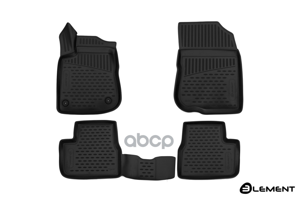 Коврики 3D В Салон Peugeot 2008, 2014->, 4 Шт. (Полиуретан) Autofamily арт. ELEMENT3D3827210K