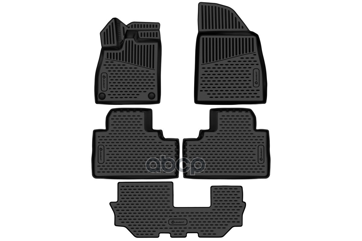 Коврики 3D в салон подходят для GAC GS8 (II) 2021 - Внед, 5шт. (полиуретан) / Джак Autofamily арт. ELEMENT3DA68499210K